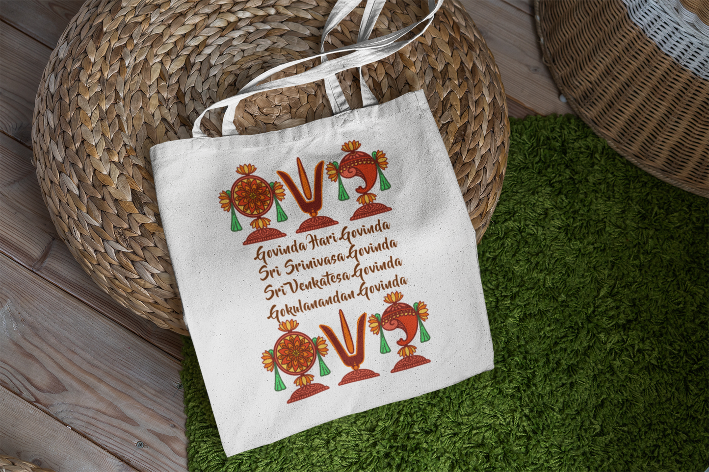 Govinda Hari Govinda Tote Bag