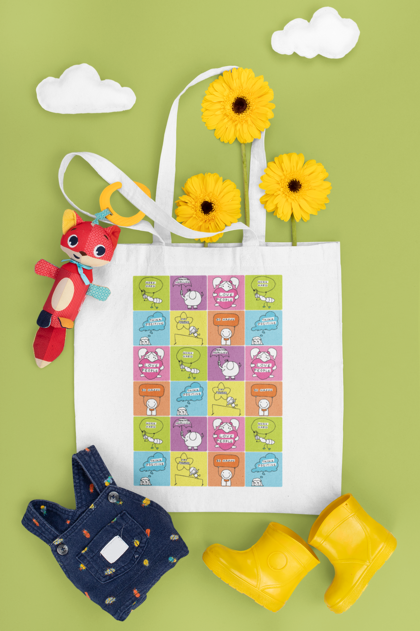 Happy Vibes Tote Bag