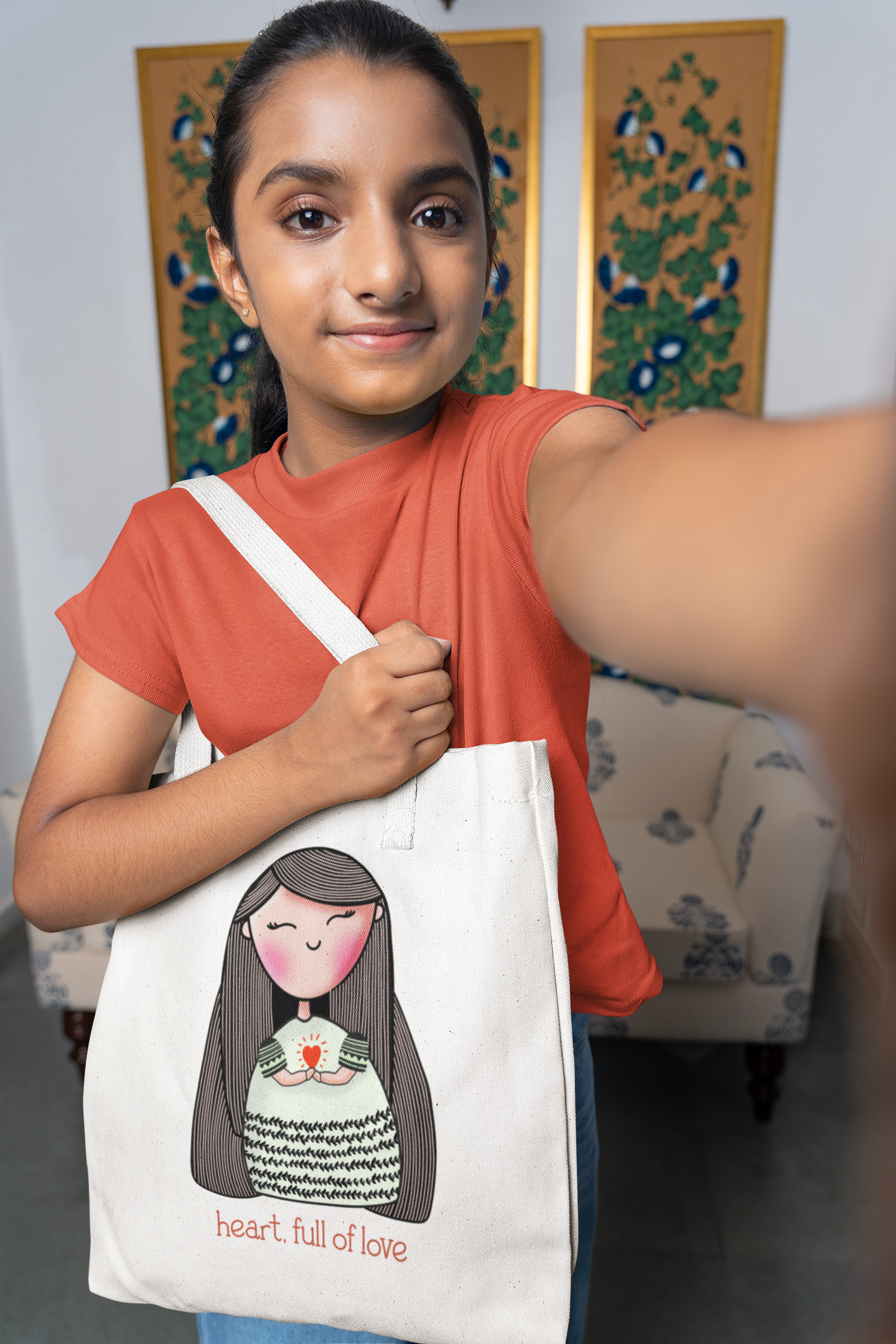 Heart Full of Love Tote Bag