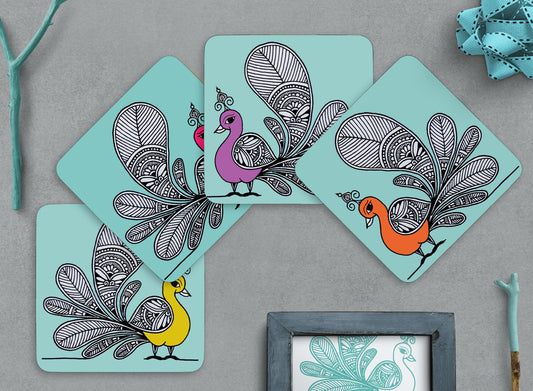 Monsoon Peacock (Set of 4)