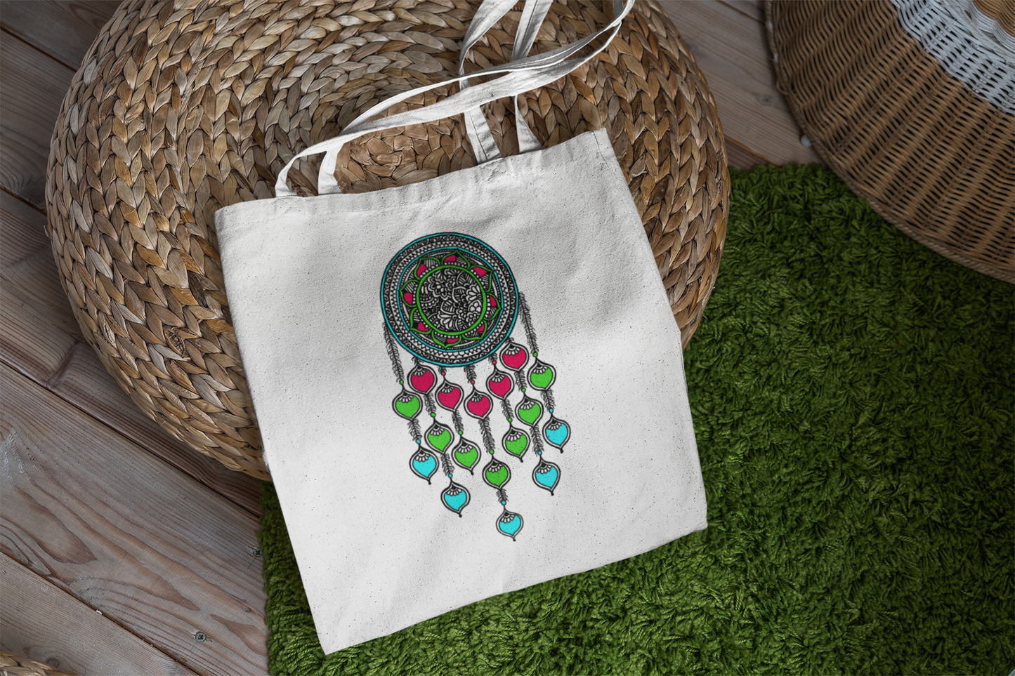Petals Dream Catcher Tote Bag