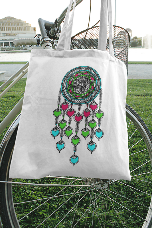 Petals Dream Catcher Tote Bag