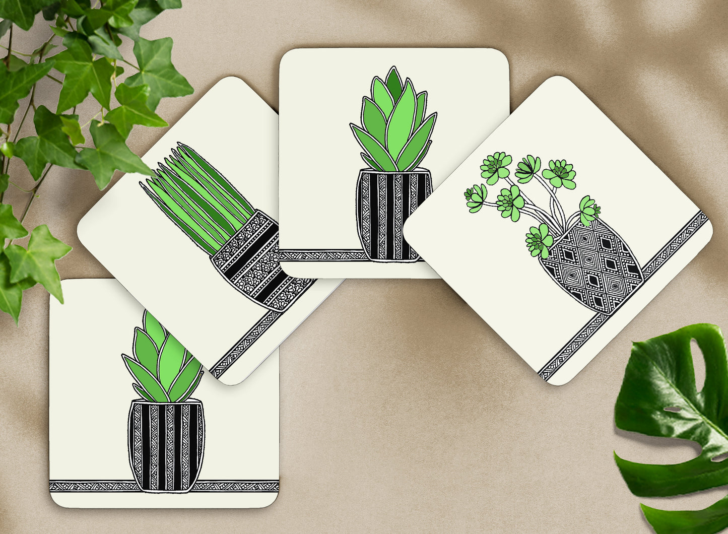 Team Succulent  (Set of 4)