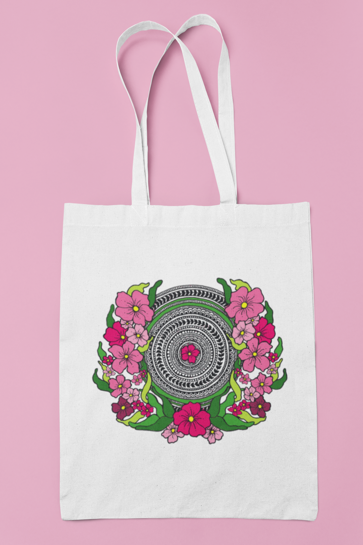 Pink Gardenia Tote Bag