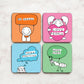 Happy Vibes Coasters (Set of 4)