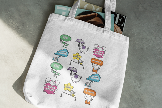 Happy Vibes Tote Bag