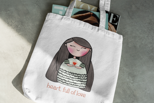 Heart Full of Love Tote Bag