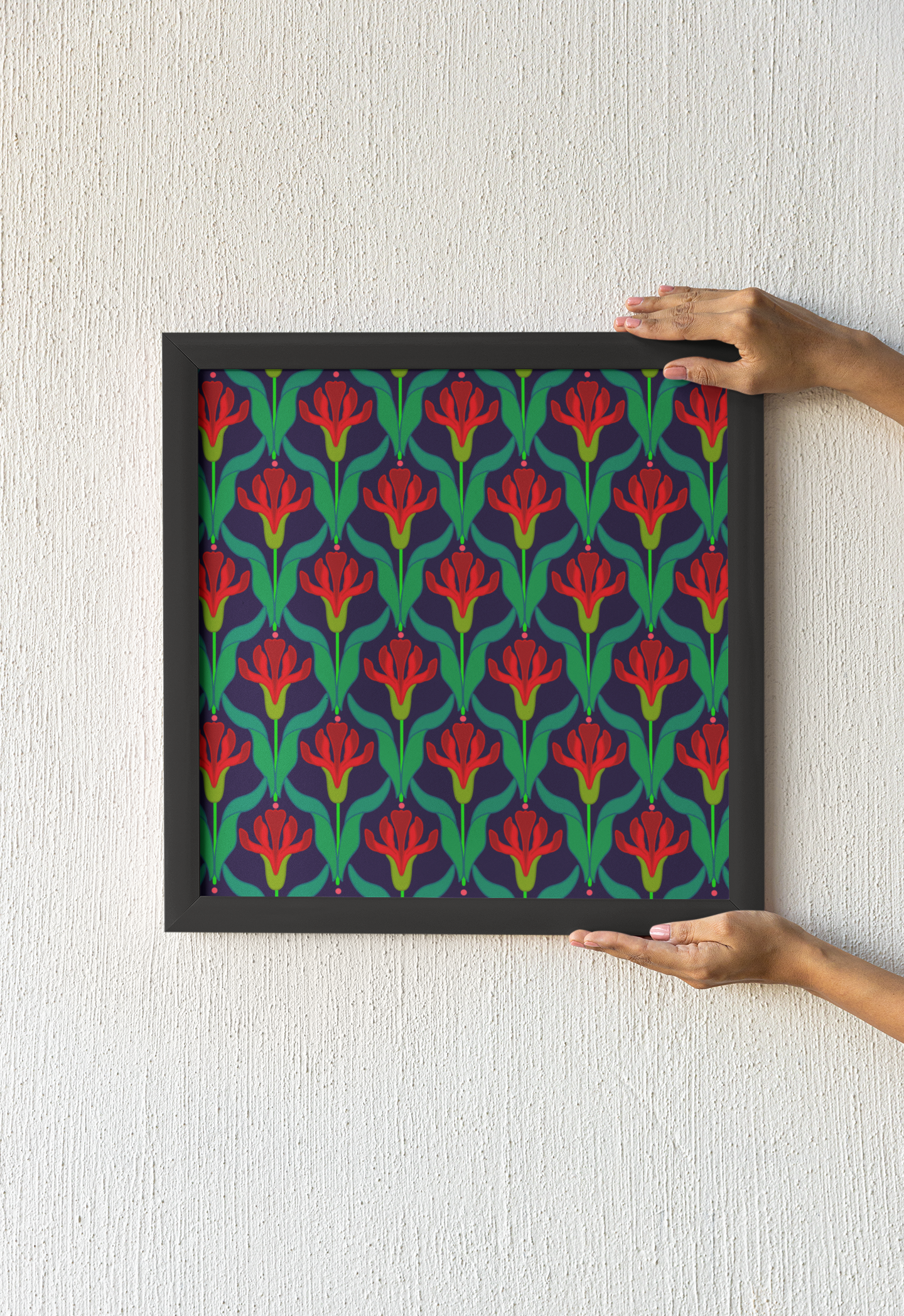 Kyaari hari bhari Square Frame
