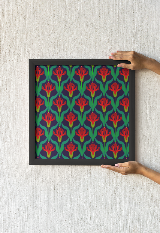 Kyaari hari bhari Square Frame