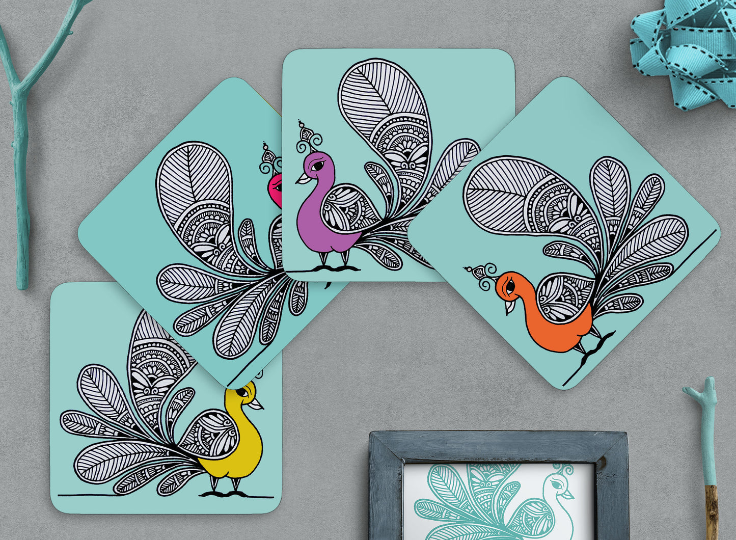 Monsoon Peacock (Set of 4)