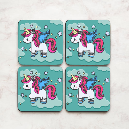 Unicorn Coasters (Set of 4)